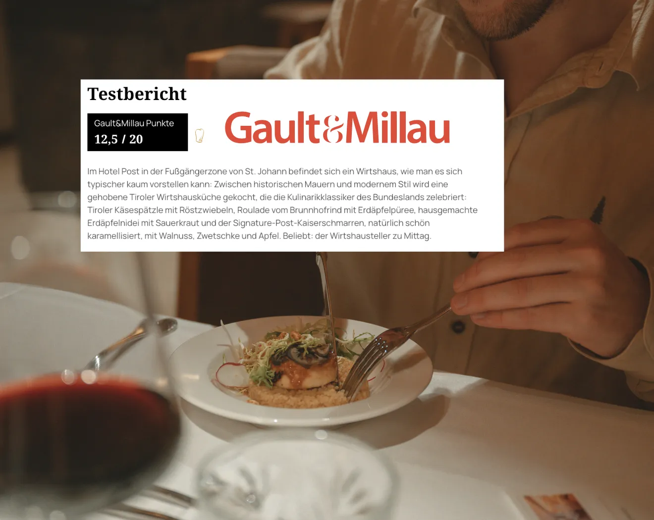 Gault&Millau Testbericht mit Bewertung und Essen
